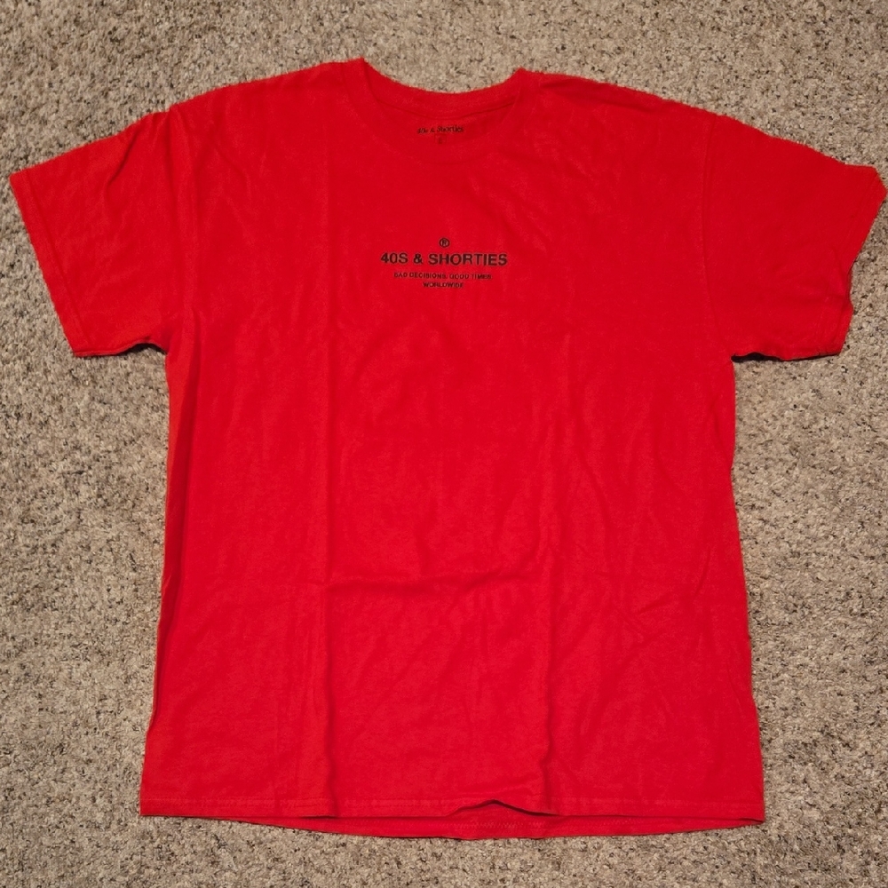 Red Men's Short Sleeve Tee